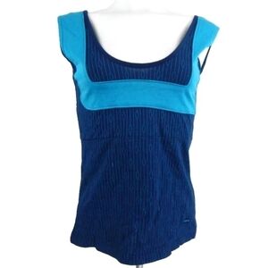 Skunkfunk Blue Scoop Neck Tank